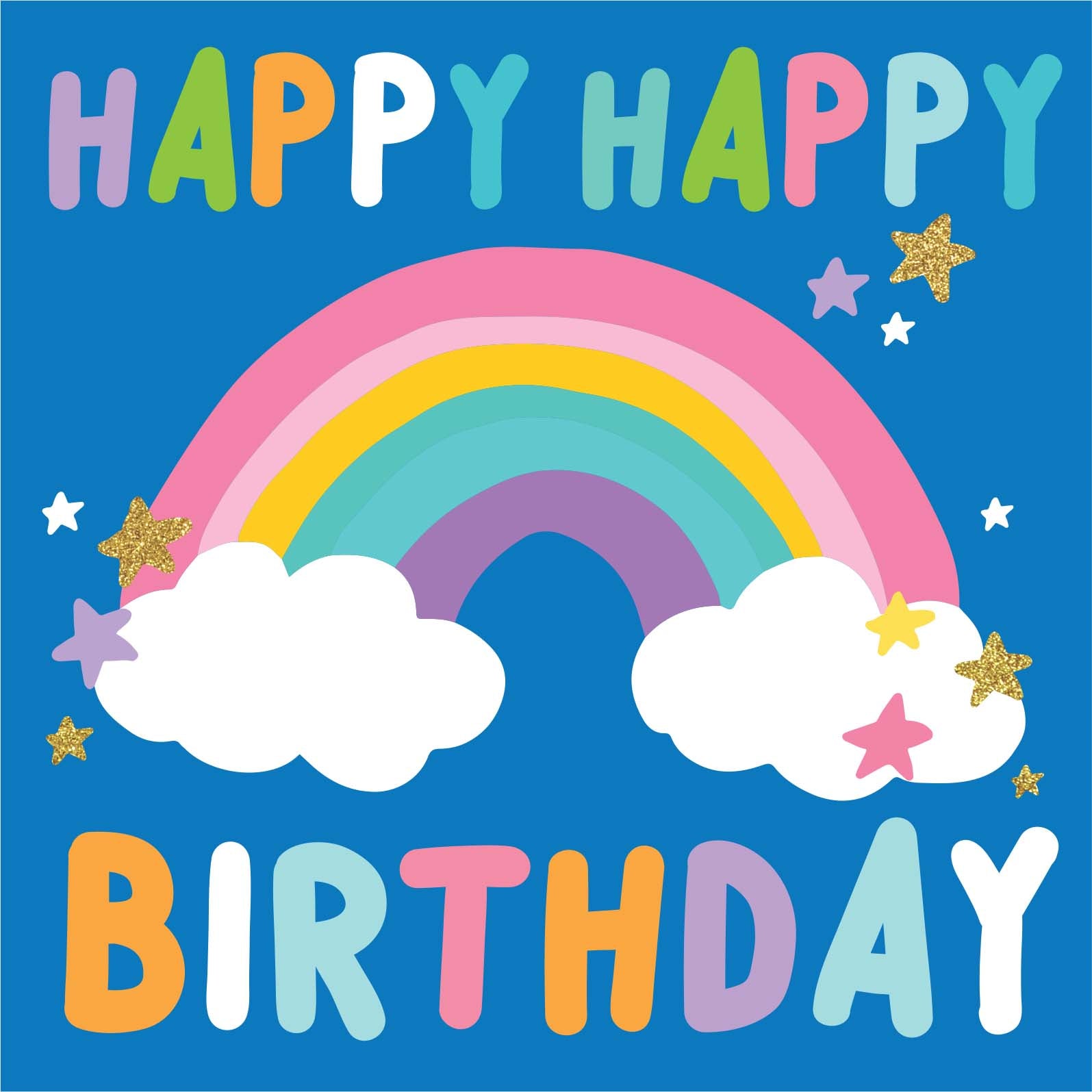 Greeting Card Enchanted - Rainbow Birthday